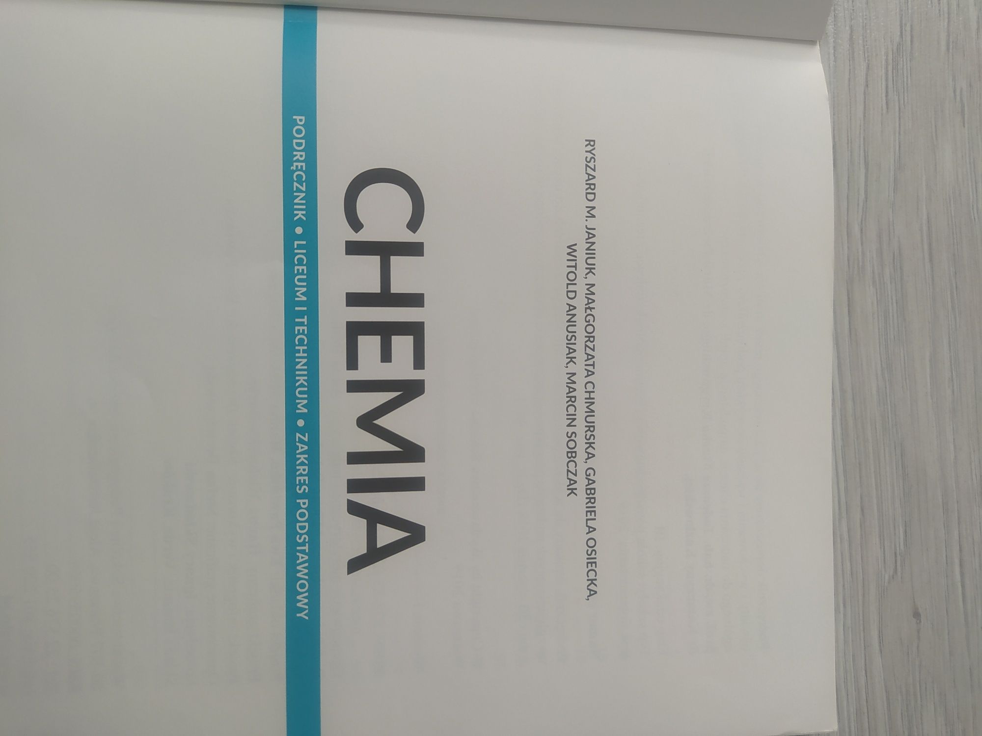 Podręcznik do liceum i technikum chemia 1 zakres podstawowy