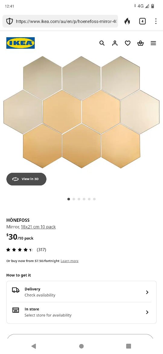 IKEA honefoss lustra heksagon plaster miodu