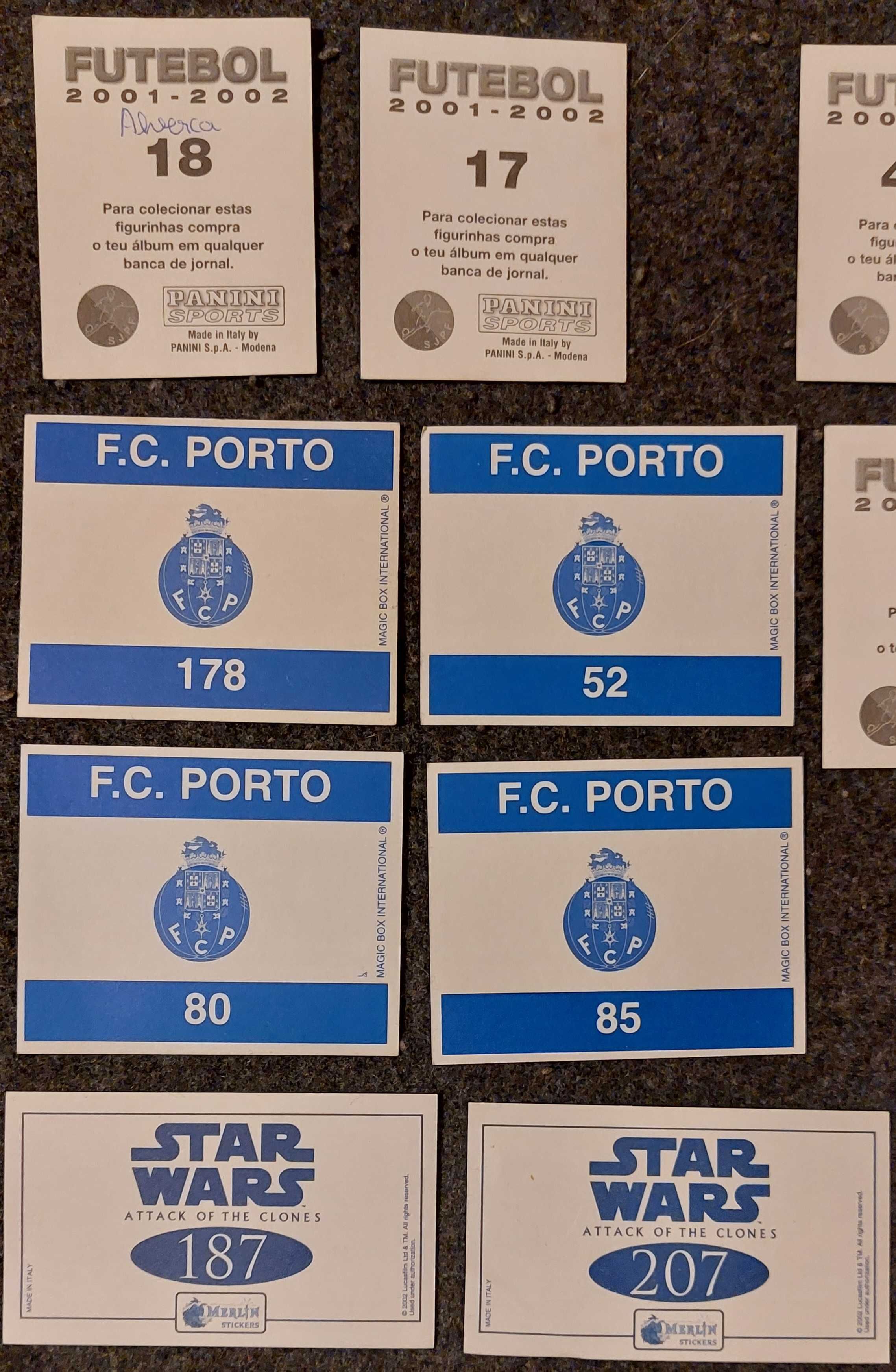 Lote de 21 Cromos de Futebol + Star Wars
