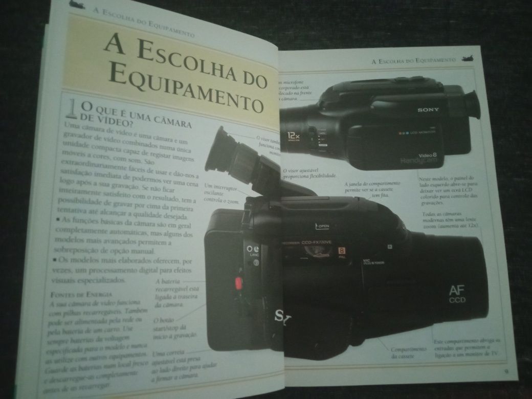 Livro Fotografia Antigo e Livro Vídeo Novo