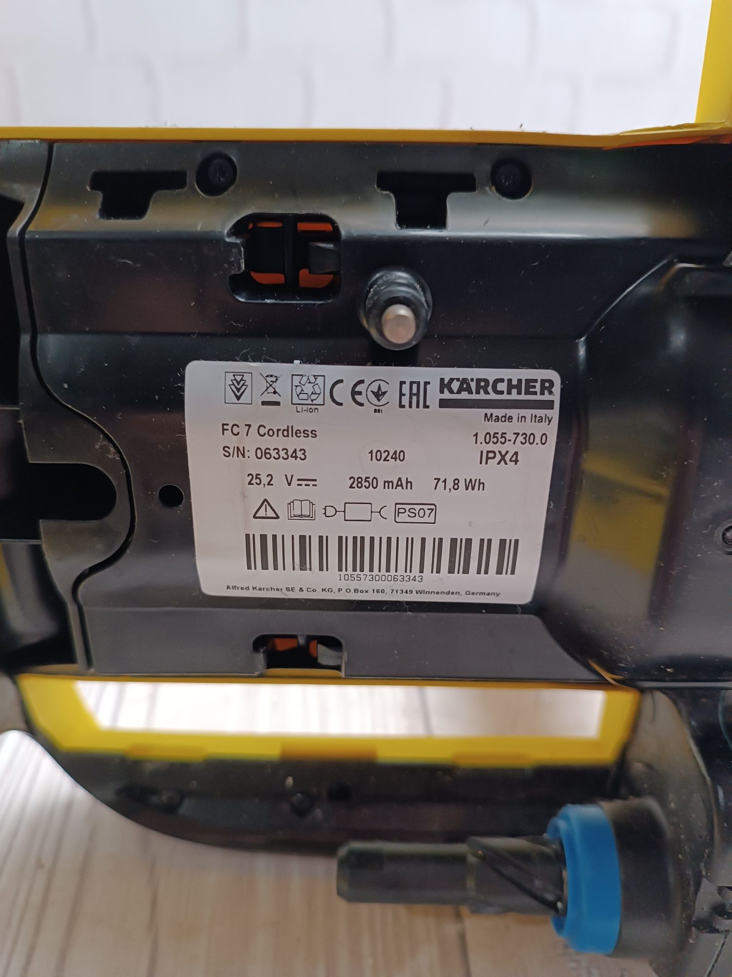 KARCHER FC7 Cordless 1.055-730.0 акумуляторний миючий пилосос