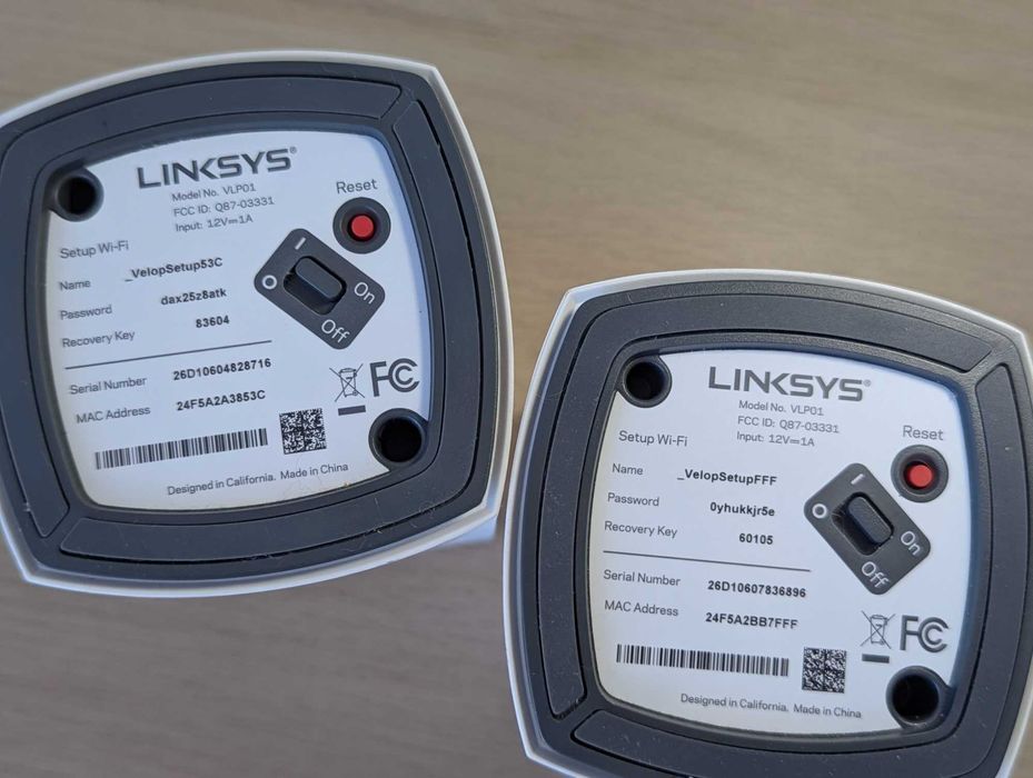 Розпродаж 2 роутера Linksys Velop WHW01(VLP01) Mesh CISCO WiFi гиг USA