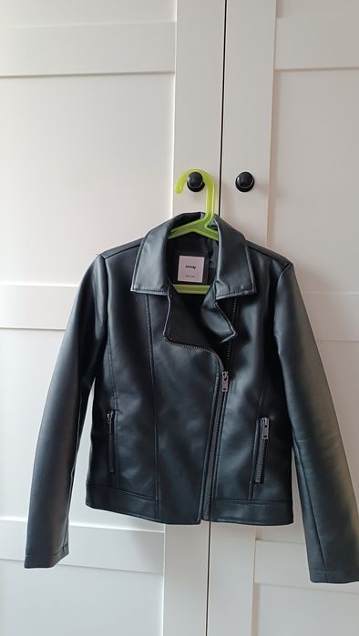 Kurtka Ramoneska Dziewczęca Eko skóra Sinsay r.140