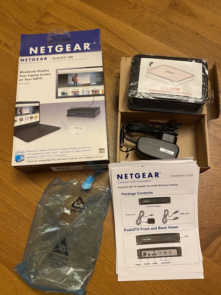 Netgear Push2TV PTV1000 bezprzewodowe wideo HDMI WiDi