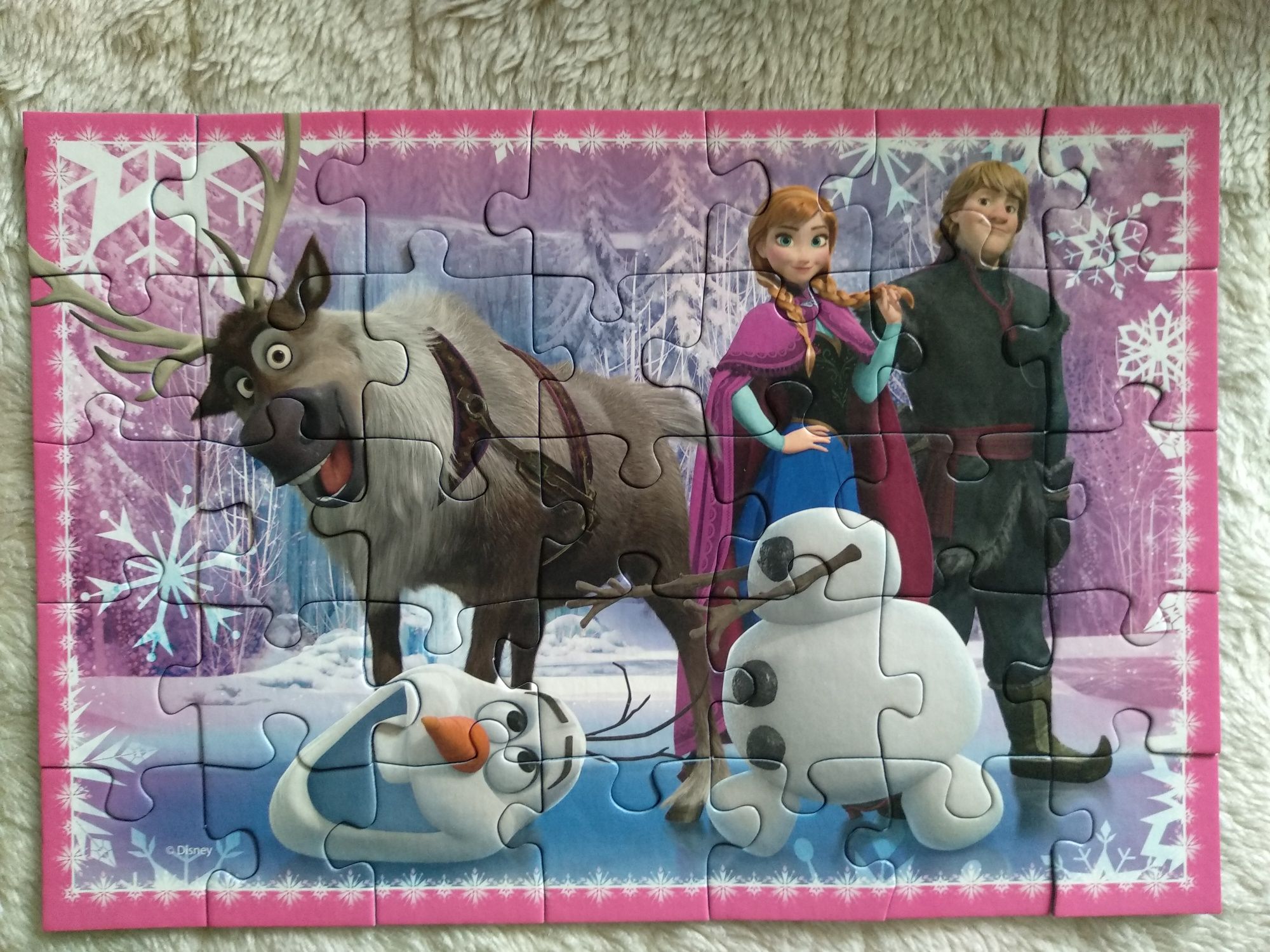 Kraina lodu Frozen puzzle 4x35pcs Disney