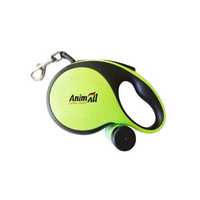 AnimAll Повідець-рулетка для собак з диспенсером, зелений