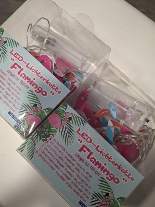 Led girlanda flamingi 120 cm 2 za 1