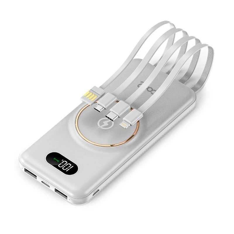 Power Bank Universal 10.000mAh + Carregamento sem Fio Qi