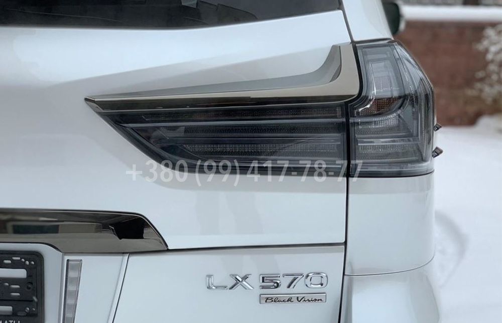 Фонари фары стопы 2015+ Lexus Black черные LX570 LX450d 570