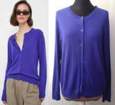 GAP sweter kardigan kobalt z jedwabiem