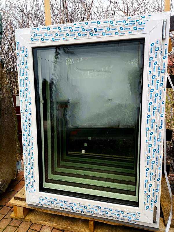 OKNO 90x120, 120x90, 115x83, 85x113, NOWE BIAŁE, 2-3 szyby Uw0,89, RU
