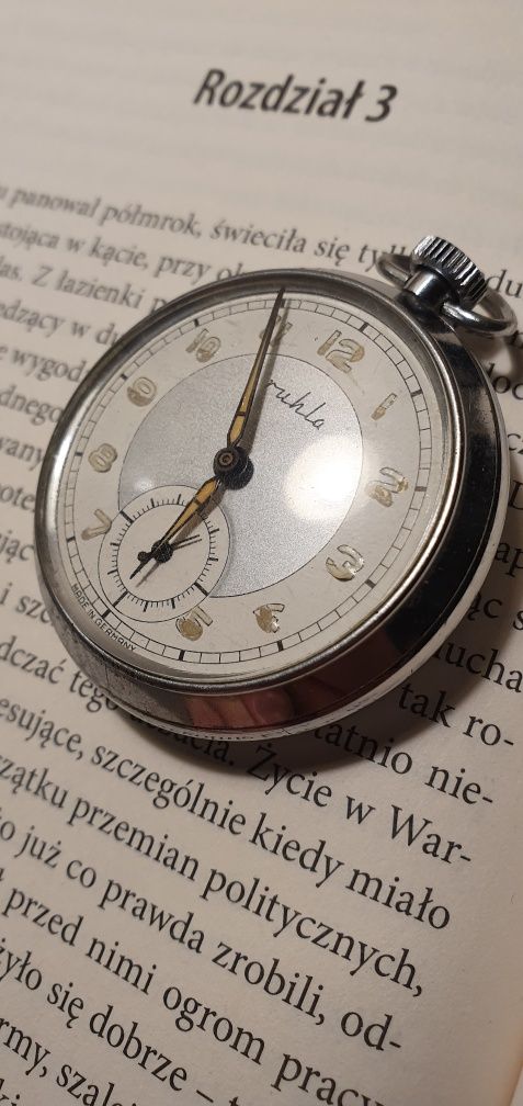 Vintage RUHLA - mechaniczny zegarek kieszonkowy - Made In Germany