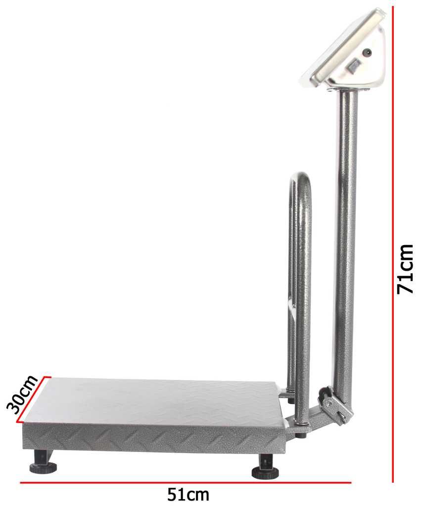 Waga elektroniczna 150 kg dekota led magazynowa warsztatowa sklepowa