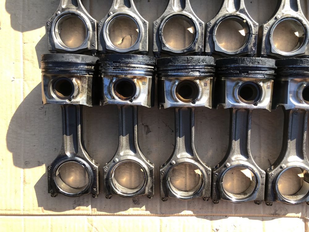 tłok z korbą korbowód n57d30a n57d30b mahle bmw f01 f07 f10 f15 f25
