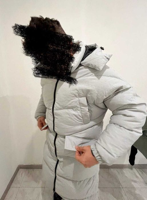 Куртка/пуховик чоловічий сірий новий