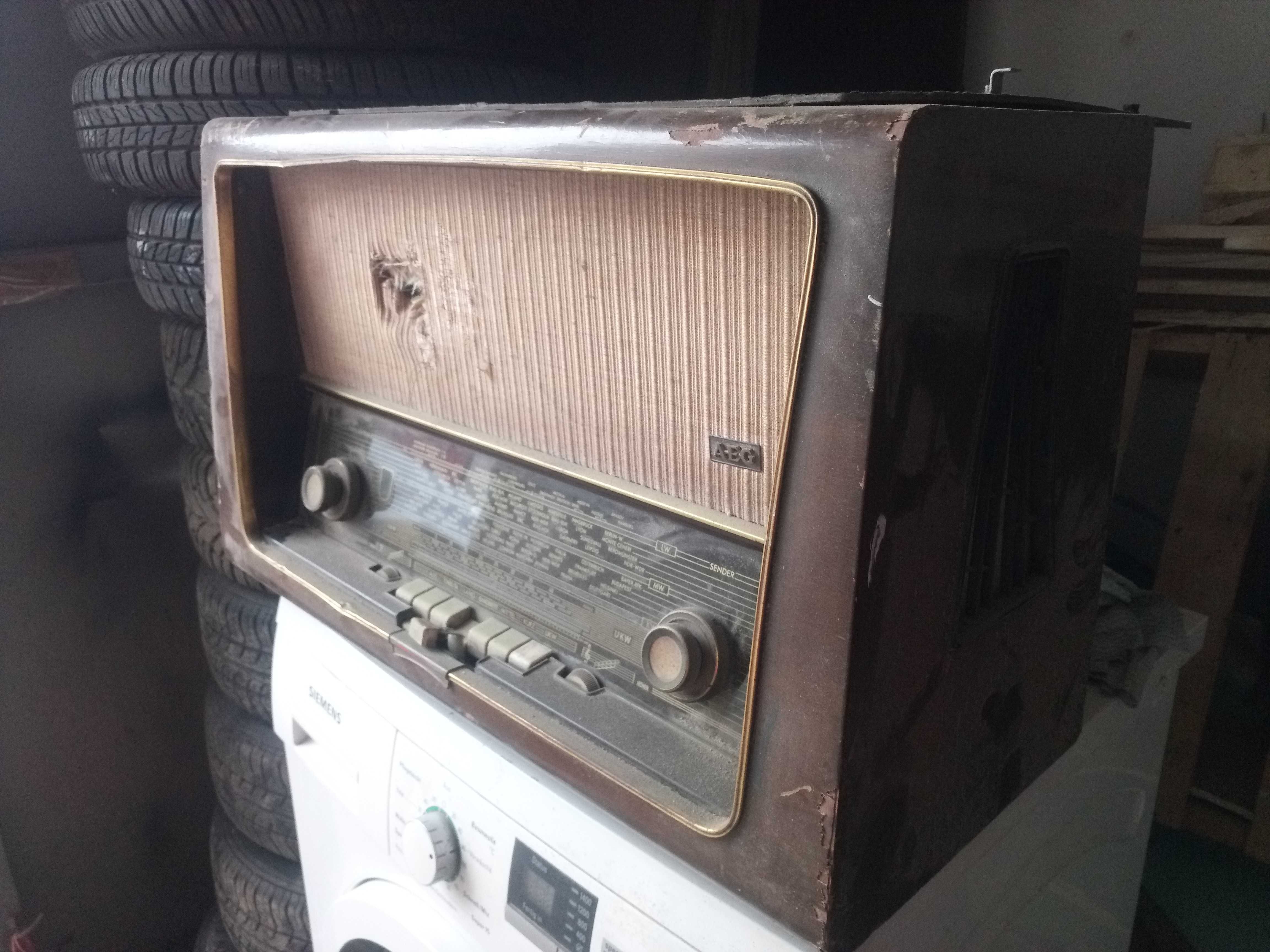 Stare Radio AEG 6077 WD z 1957r - ANTYK
