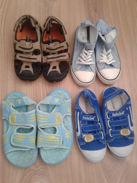Zestaw butów lato dla chłopca r.32 sandały adidas, trampki