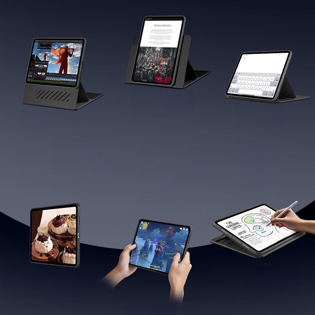 Etui Apple iPad Pro 11, 5 gen 2024, obudowa z podstawką