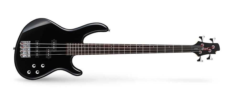 Gitara basowa Cort Action Bass PLUS BK - aktywna elektronika