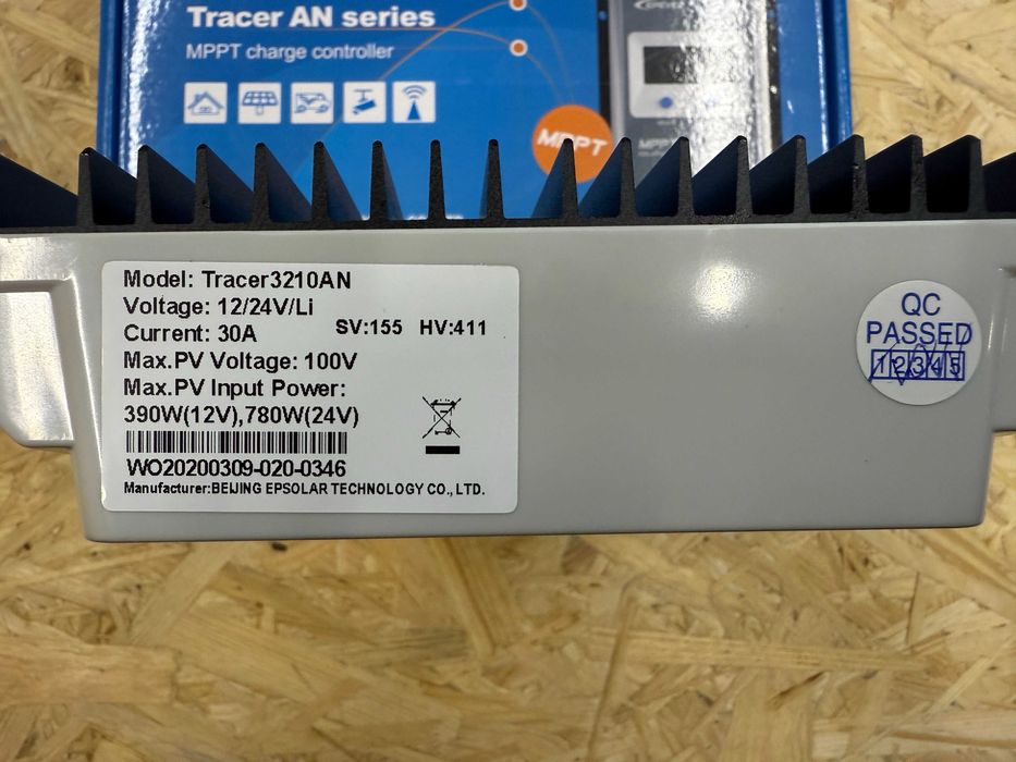 Nowy regulator ładowania solarny TRACER MPPT 30A 12V 24V