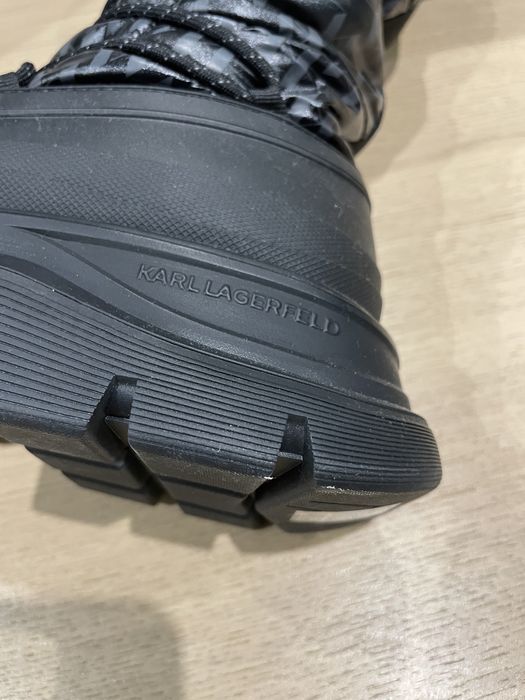 Черевики чоботи Karl Lagerfeld 39 високі чорні зимові нові