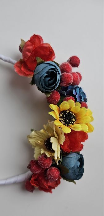 Мягкий ободок веночек на голову 50см