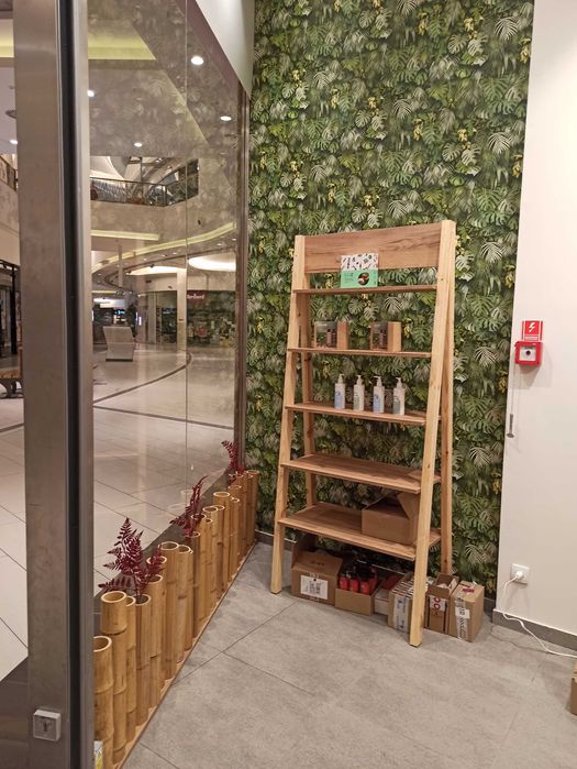 Regał, stojak, drewniana drabinka ekspozytor + Kraków transport gratis