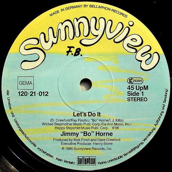 Виниловые пластинки Jimmy "Bo" Horne ‎– Let's Do It  Maxi-Single