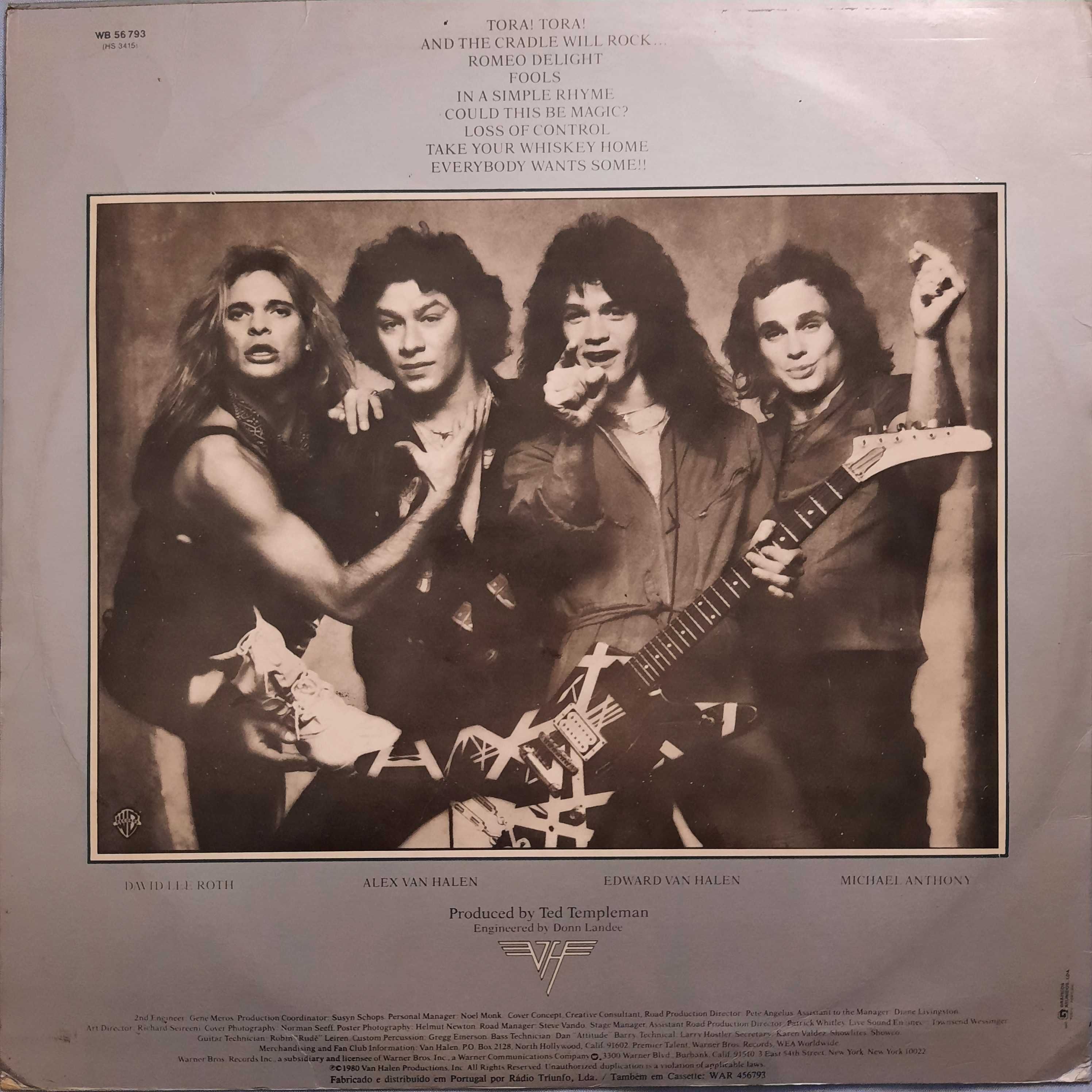 Van Halen - Women And Children First' Disco Vinil