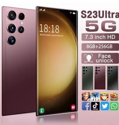 S23 Ultra 5GSmartphone Android Cell Phone Dual SIM Mobile Phones