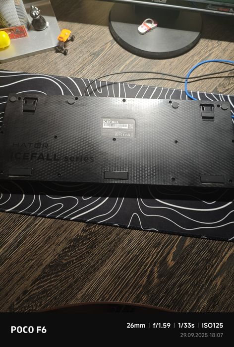 Клавіатура Hator icefall чорний з сірим (з коробкою)