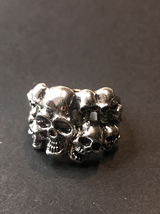 Pierscionek #czaszki gotycki 20mm