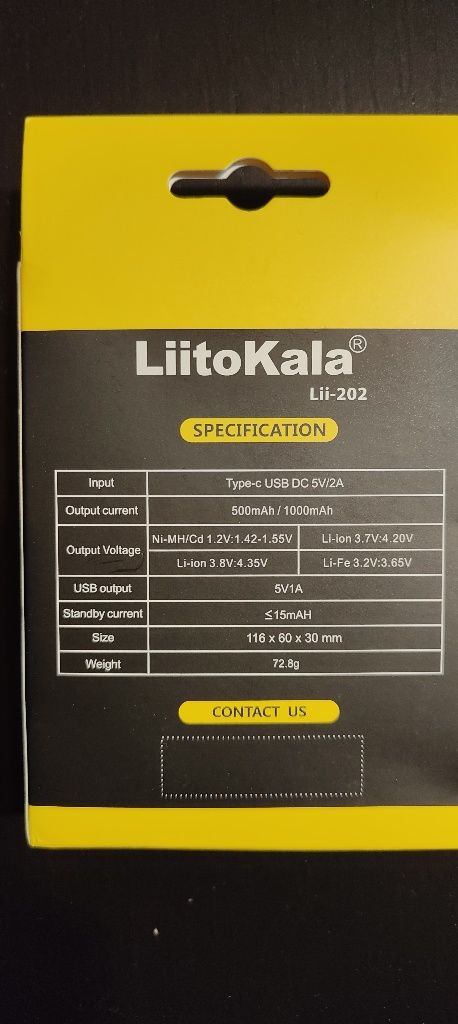 Ładowarka do baterii akumulatorów LiitoKala Lii-202 AA AAA 18650