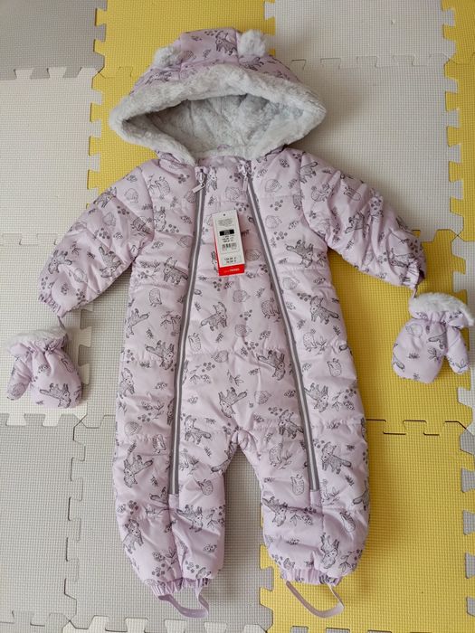 Kombinezon zimowy dziewczęcy r. 80