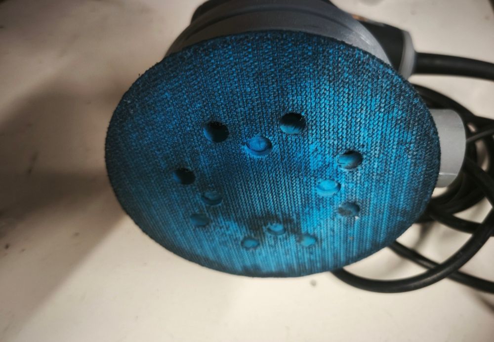 Szlifierka titan mimośrodowa ręczna na rzepy