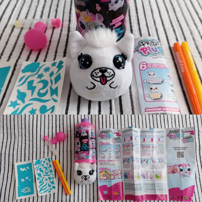 EPEE Projekt Plush Projekt Plusz tuba pies Husky piesek maskotka