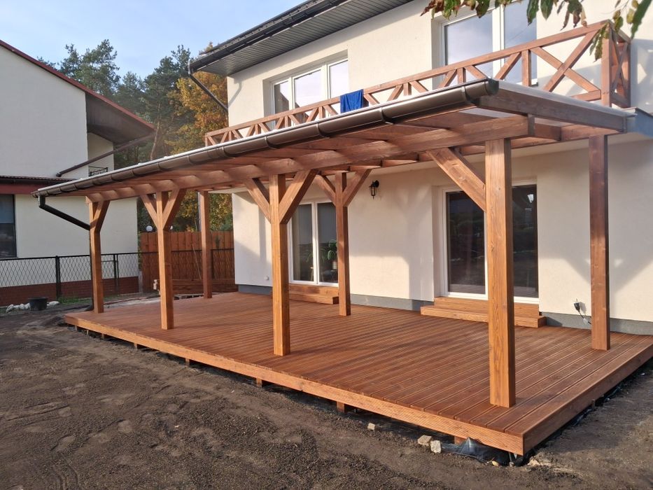 Pergole wiaty zadaszenia tarasy poliweglan