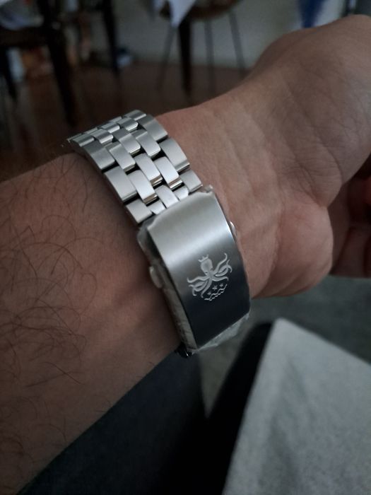 Relógio automático Phoibos Voyager madre pérola c Seiko nh35