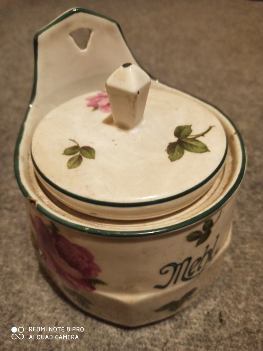 Pojemnik porcelanowy na mąkę Niemcy 1930