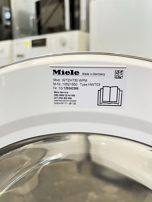 Пральна машина Miele з сушкою 2 в 1 WTZH730WPM