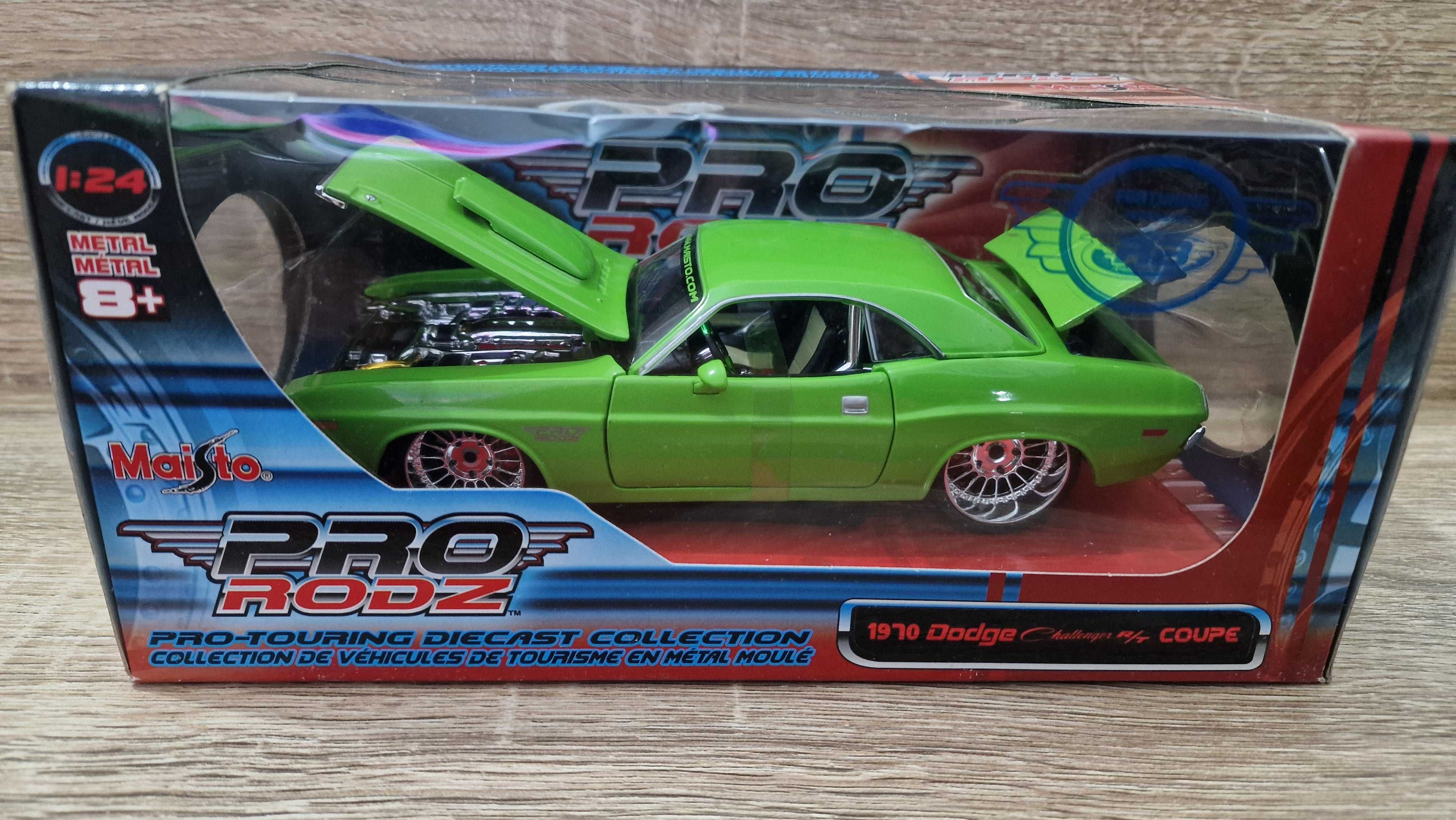 Miniatura Dodge Challanger Coupe «1970« 1:24, carro de coleção Dodge