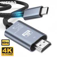 HDMI 2.1 na USB C Kabel NIERBO 4K 3840x2160 2metry