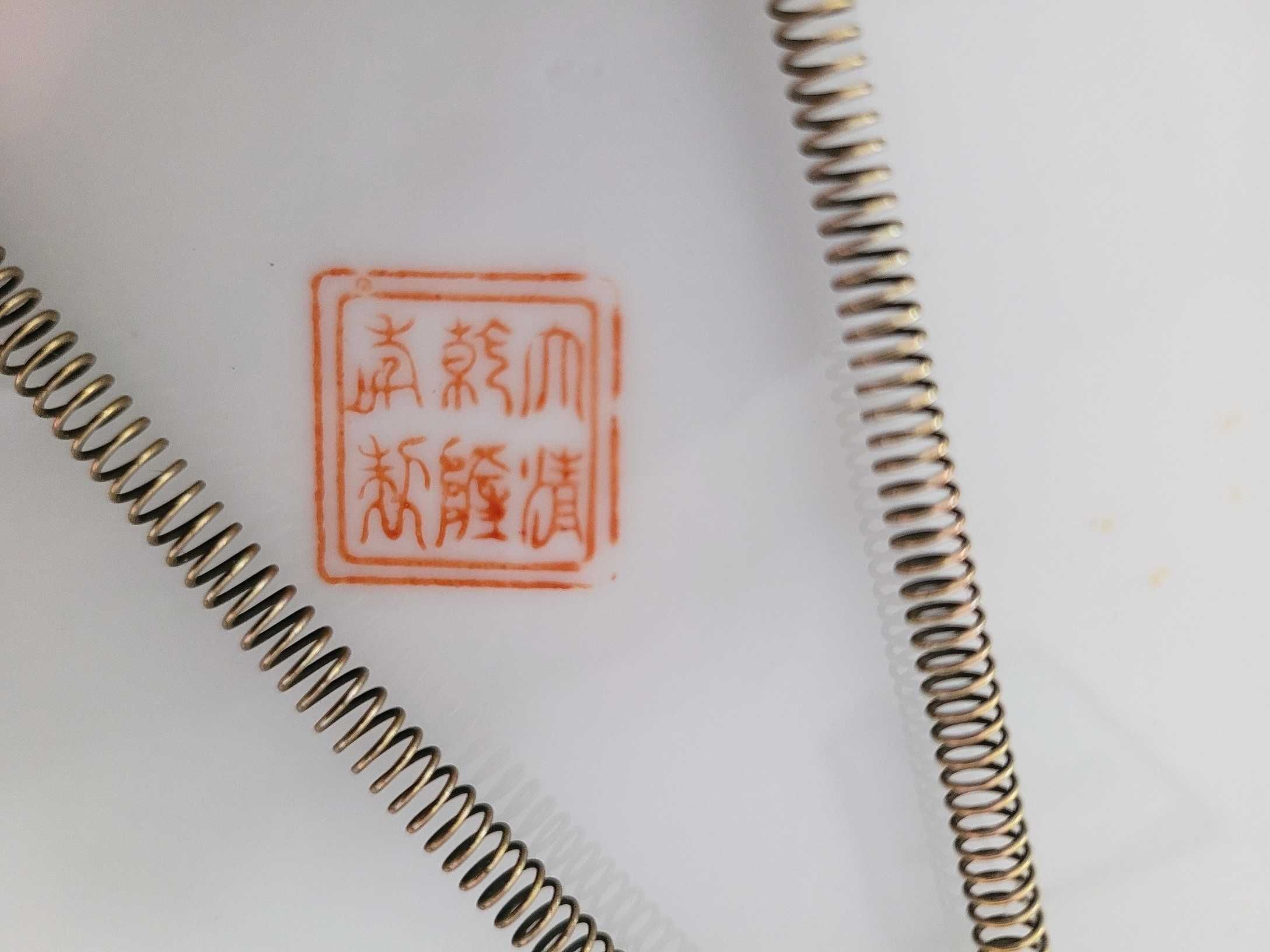 Chińska porcelana talerze ozdobne ręcznie zdobione
