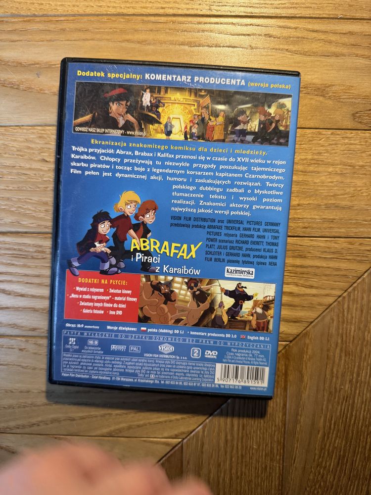DVD:  bajka Abrafx i Piraci Karaibów