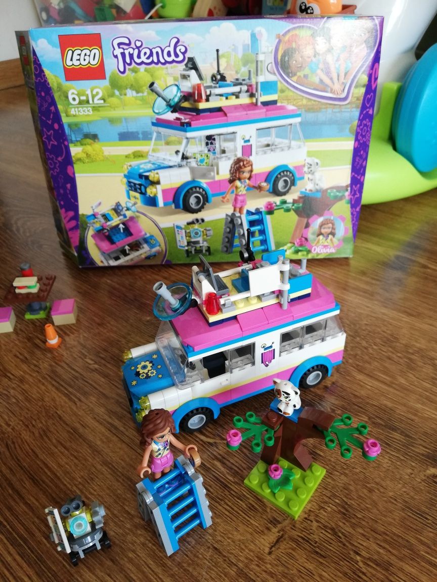 Lego friends 41333 furgonetka Oliwii 41343 lot samolotem 6+  2x zestaw