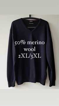 Sweter Hajo 2XL/3XL 50% merino wool