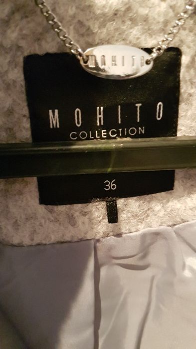 Nowy płaszcz welniany Mohito 36