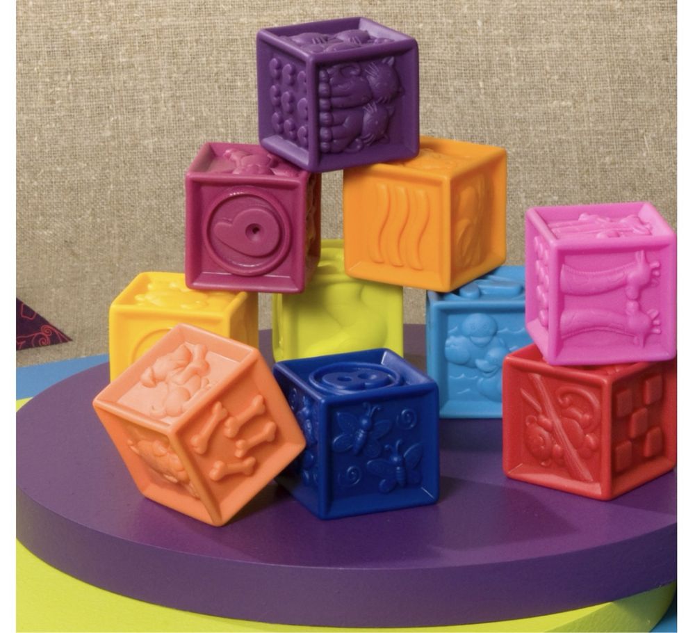 Розвиваючі силіконові кубики Battat "Порахуймо"