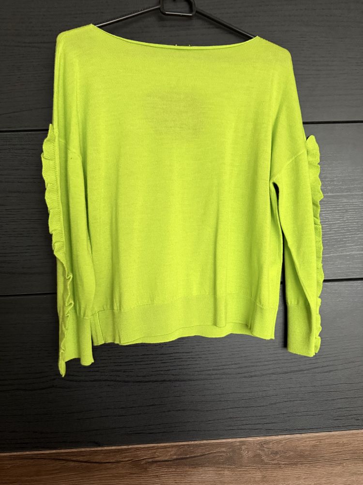 Sweter pinko S neon zieleń