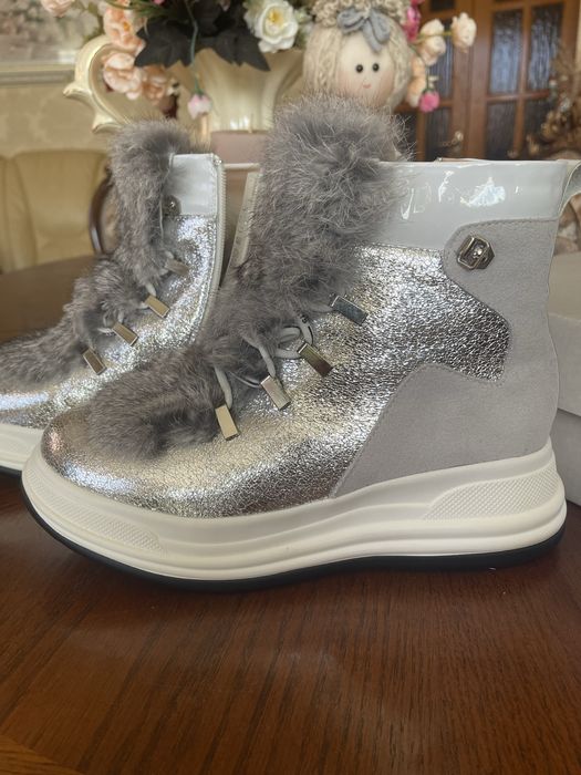 Зимові ботінки натуральні , шкіряні